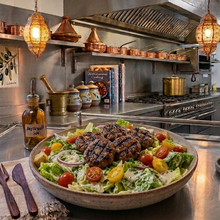 Köfteli Sezar Salata