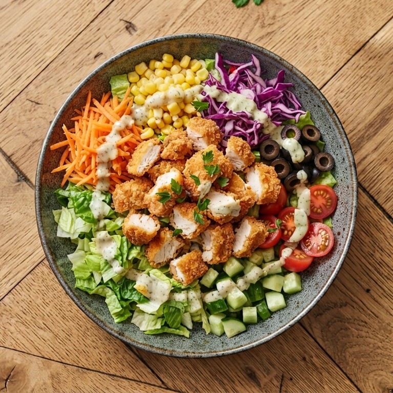 Çıtır Tavuk Salata
