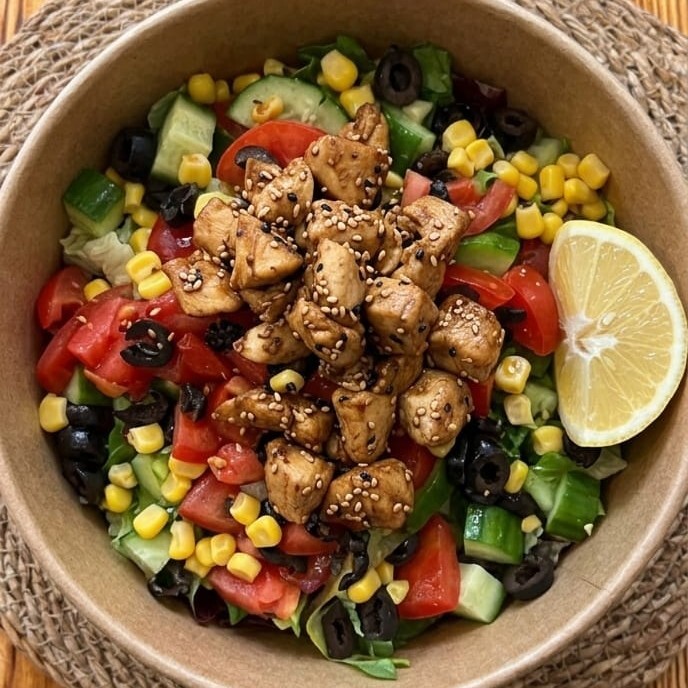 Soya Soslu Tavuklu Salata
