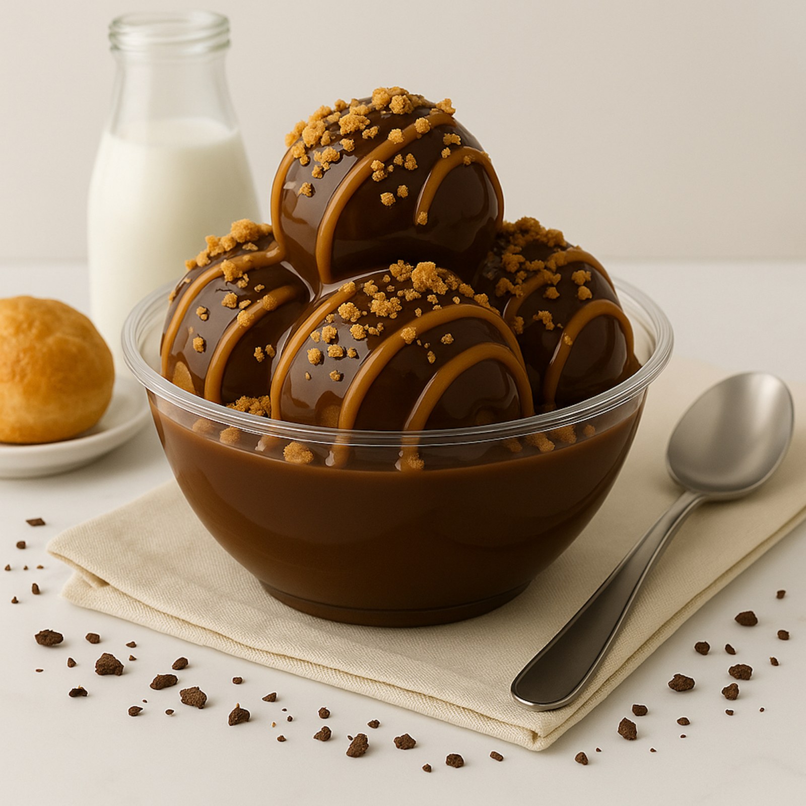 Karamel Soslu Çıtır Kıtırlı Profiterol (300 gr.)