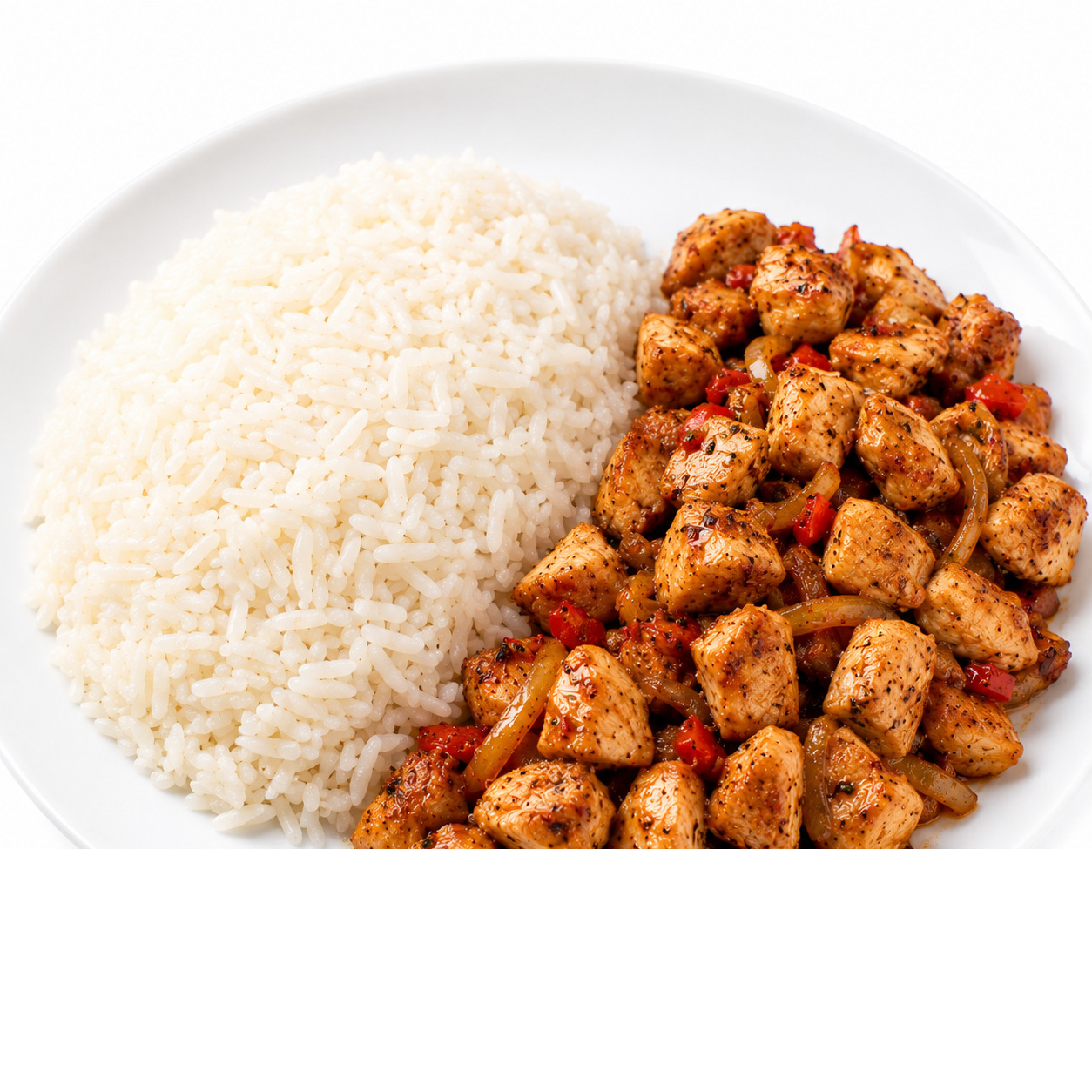 Rice Tavuk Üstü 150 gr Tavuk Sote 250 gr Tereyağlı Pilav