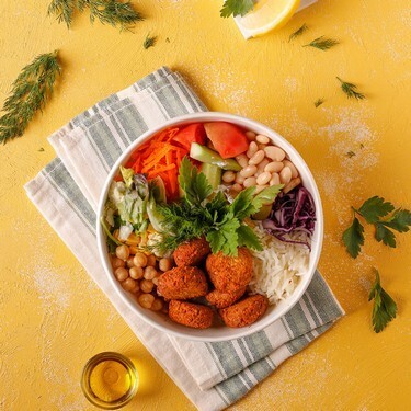 Falafel & Pilav Bowl & Coca Cola