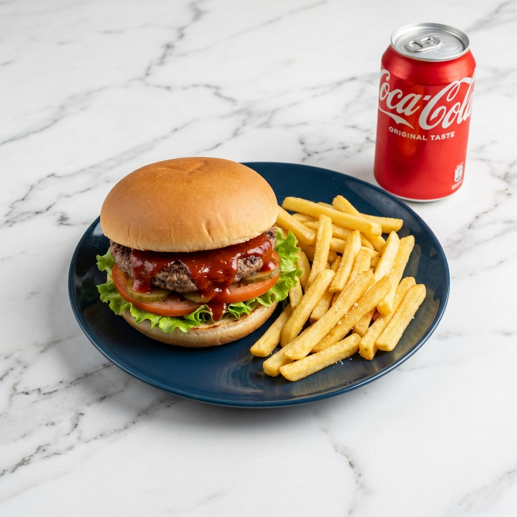 Chili Soslu Burger Menü