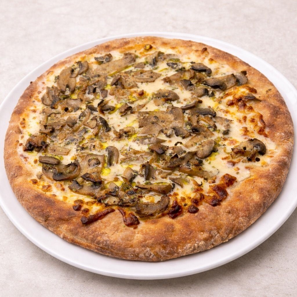Kremalı Mantar Soslu Pizza