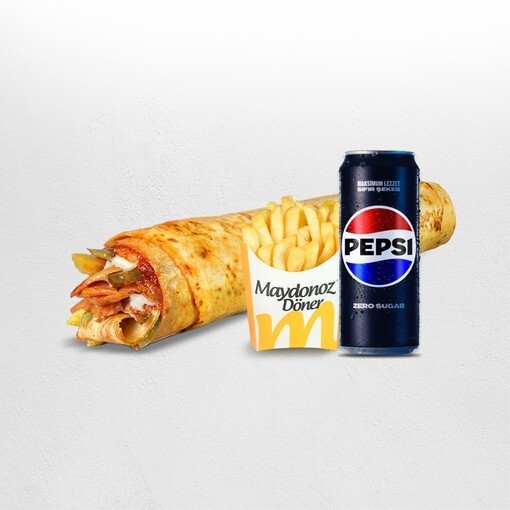 Pepsi Tavuk Döner Maydonoz Large Dürüm Menü