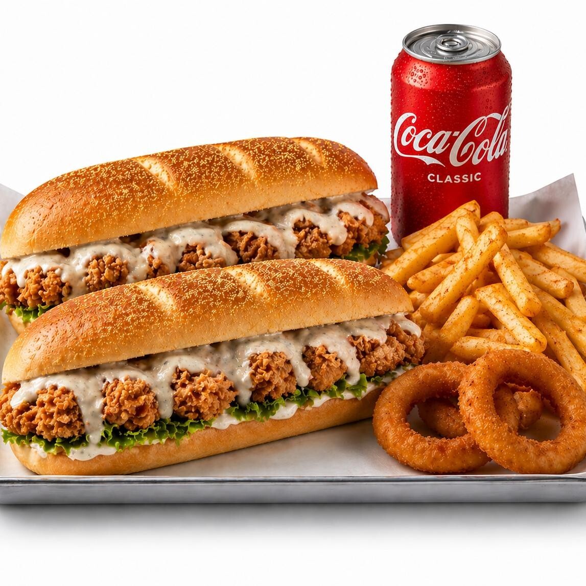 2’li Ranch Cajun Sandwich Coca Cola Menü