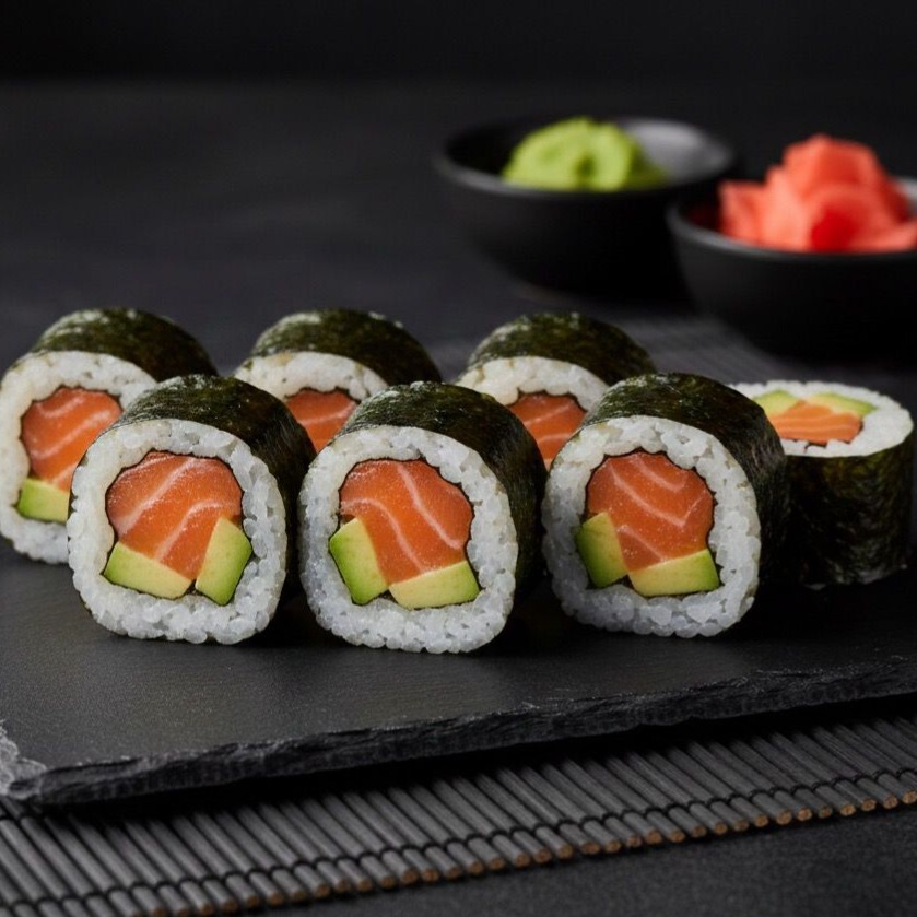 Sake Avokado Maki (6 Adet)