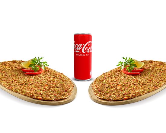 2 Adet Lahmacun + 1 Adet Kutu İçecek