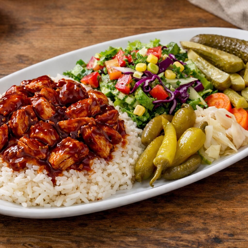 Barbekü Soslu Tavuk Pilav