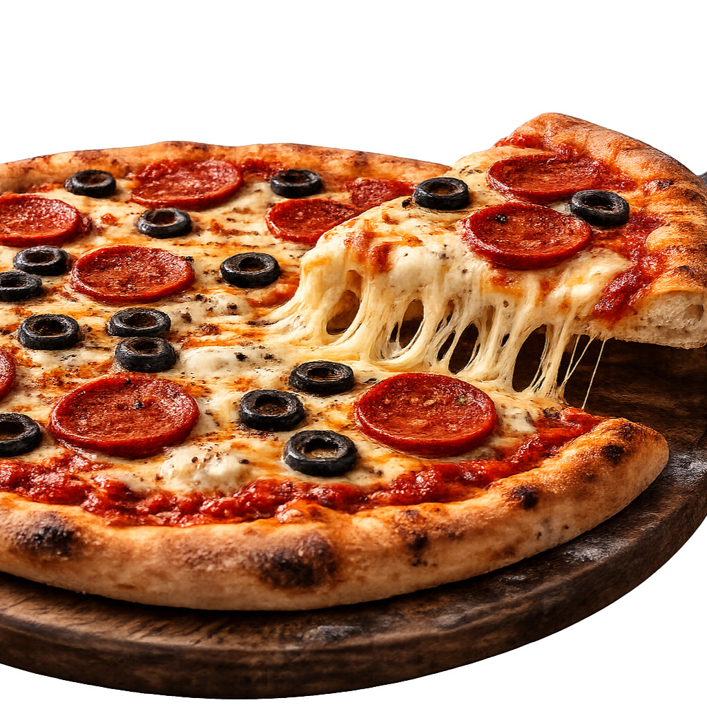 Sucuklu & Zeytinli Pizza (Büyük Boy)