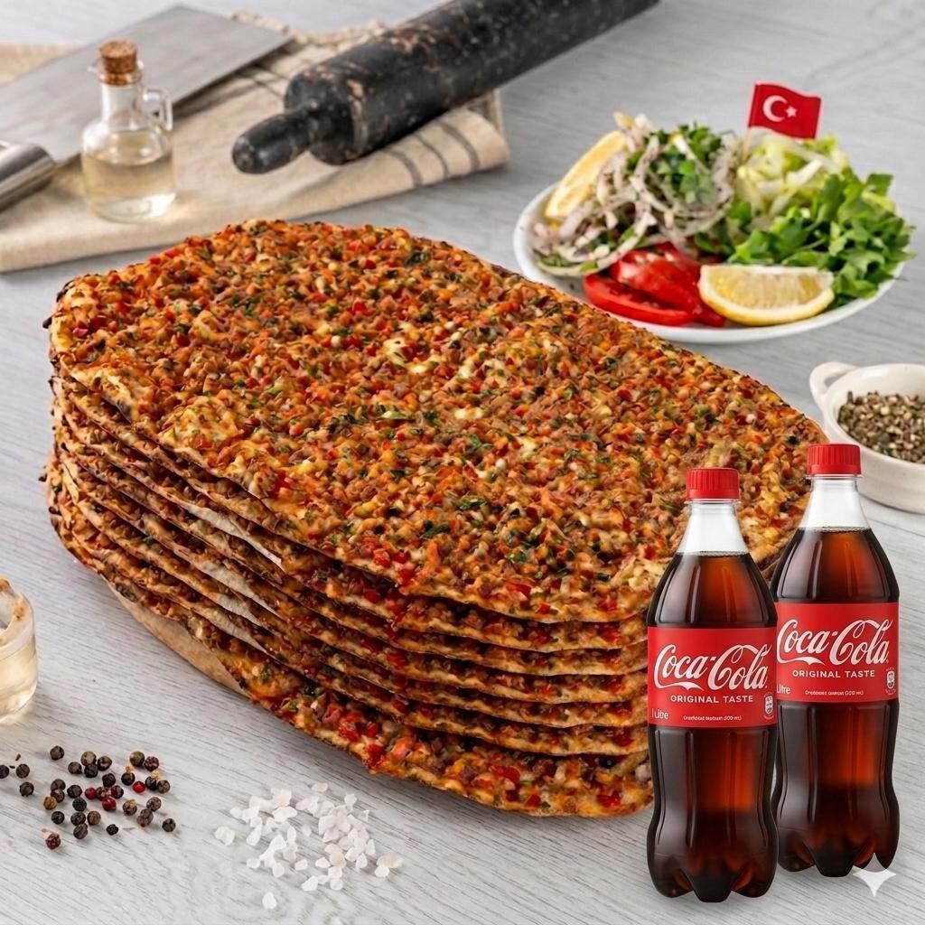 10'lu Lahmacun + 2 Lt Coca Cola