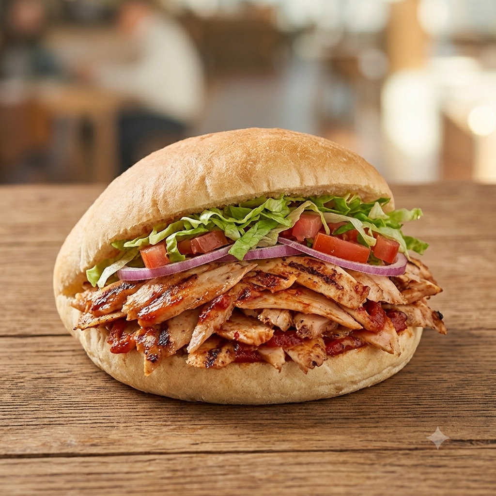 Alman Usulü Tavuk Döner Ekmek
