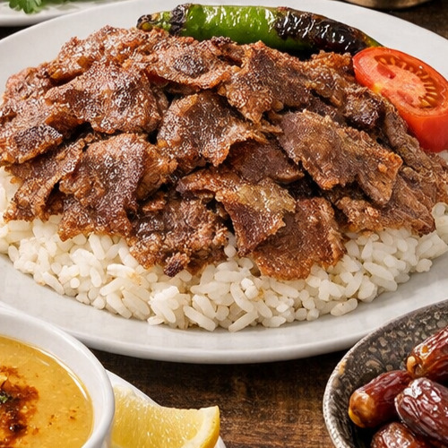 Pilav Üstü Et Döner Menü