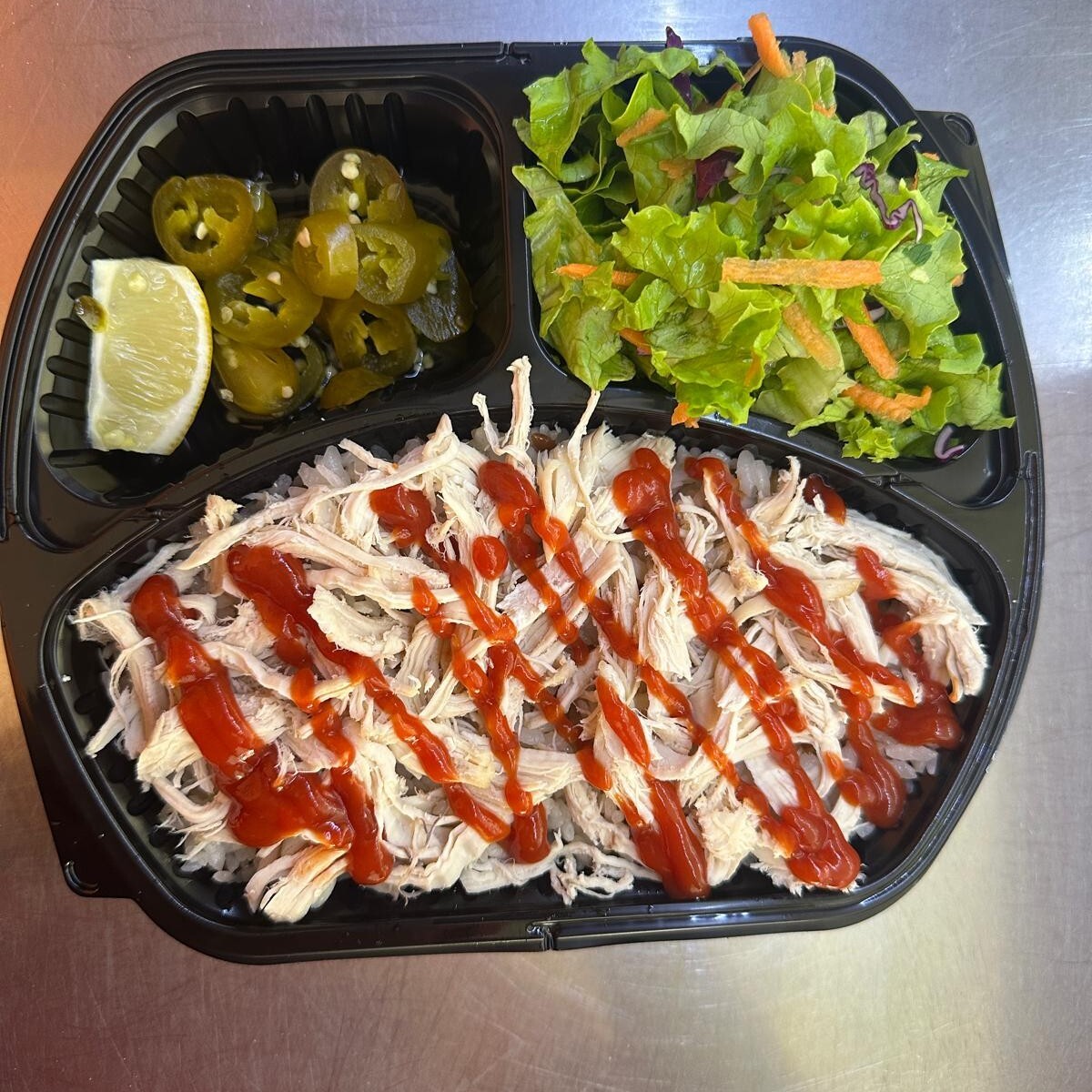 Ketçaplı Tavuklu Pilav