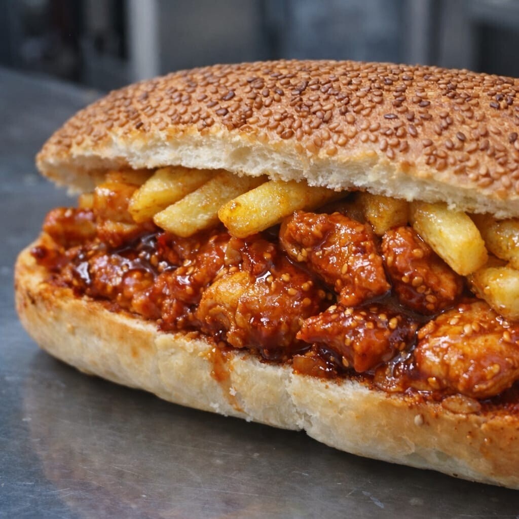Ekmek Arası Meksika Soslu Tavuk Menü