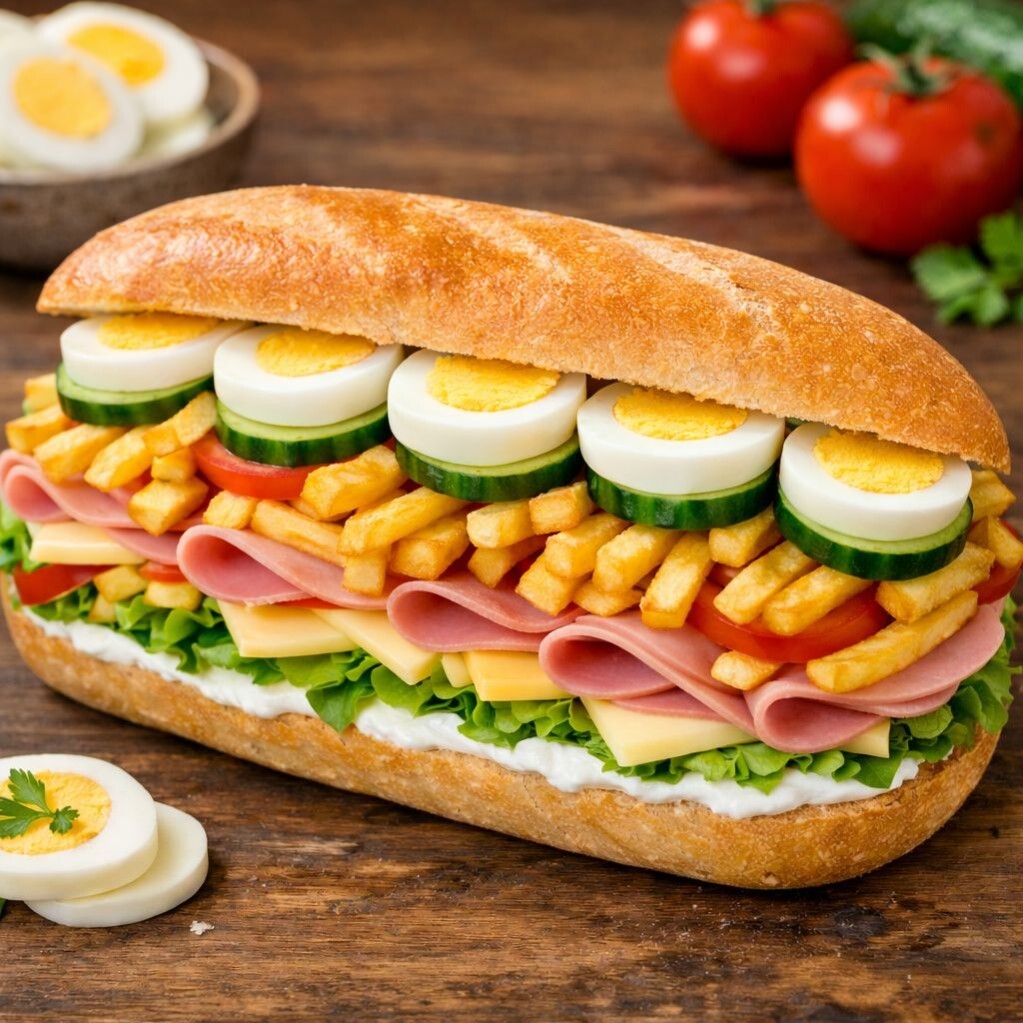 Yumurtalı Patatesli Sandviç