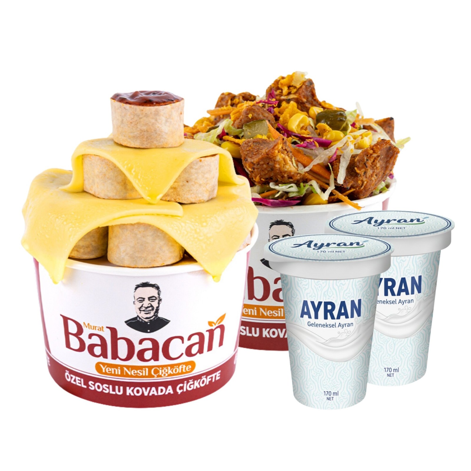 Babacan 2'li Kova & Ayran Menü
