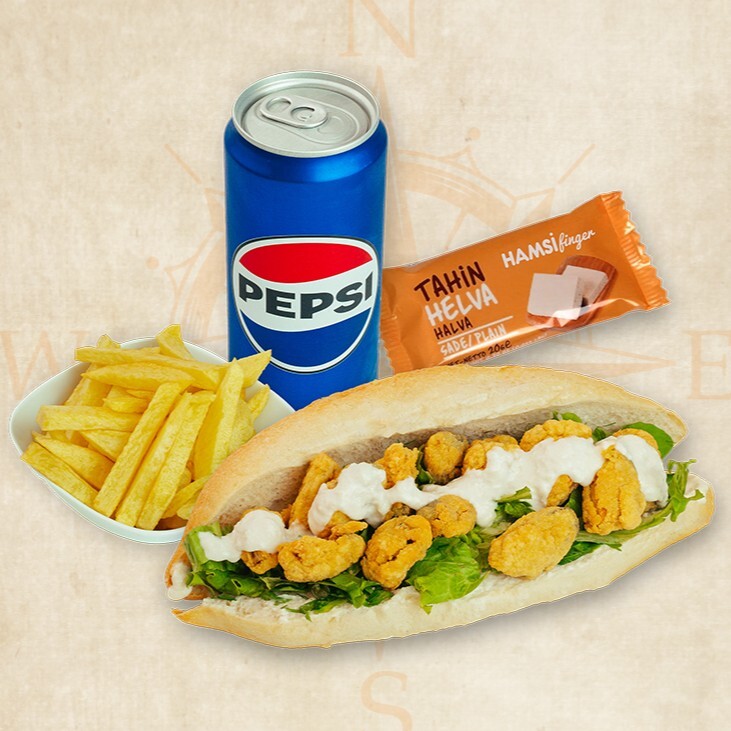 Ekmek Arası Midye Tava Menü
