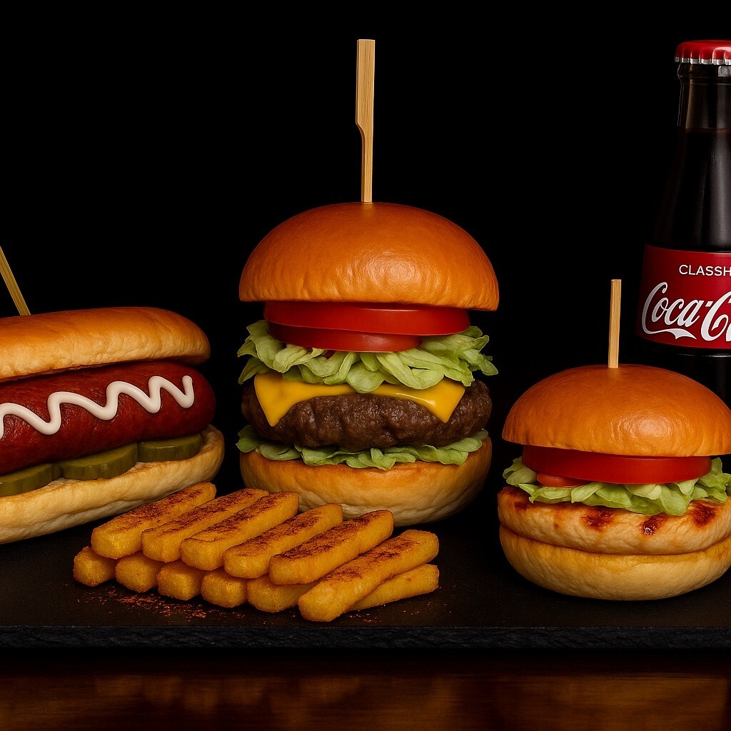 Hamburger (150 gr) & Tavuk Lokum Burger & Hot Dog Menü