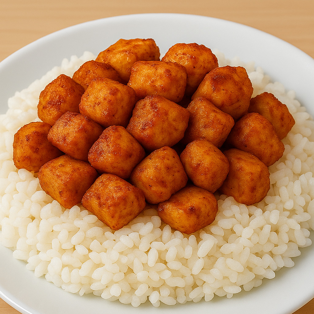 Cheddar Soslu Tavuk pilav