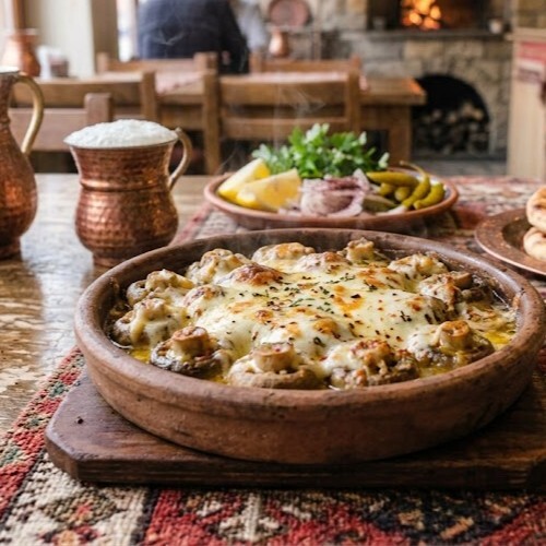 Kiremitte Kaşarlı Mantar