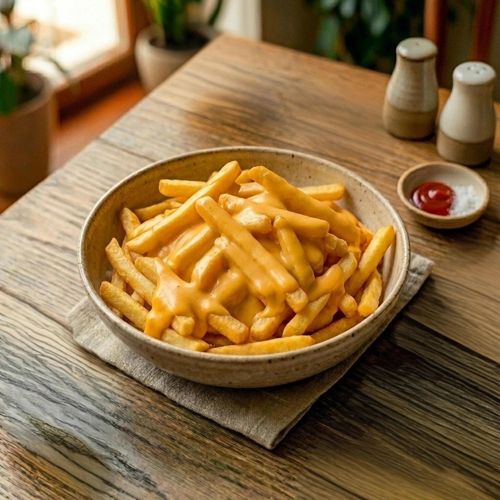 Cheddarlı Patates Kızartması