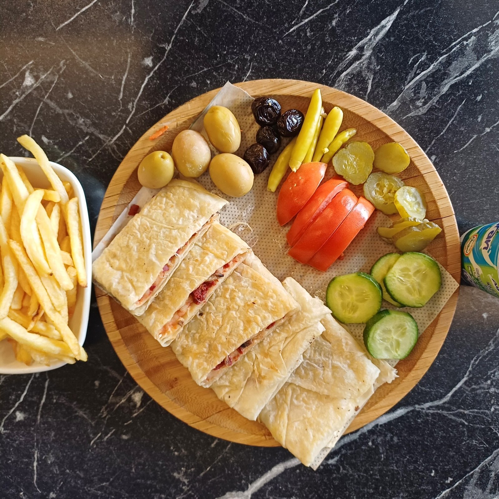 Mantarlı Tavuklu Kaşarlı Gözleme