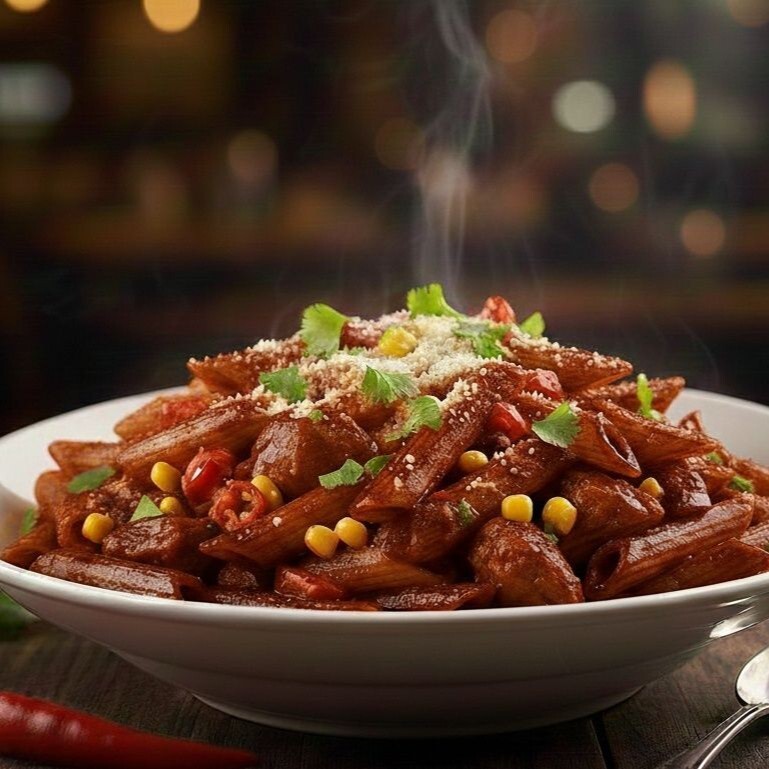Barbekü Soslu Makarna