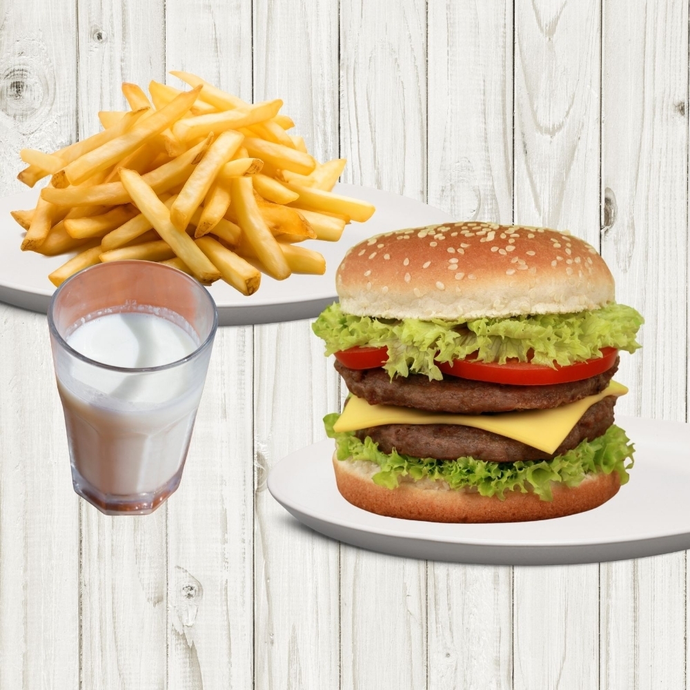 Double Cheeseburger Menü