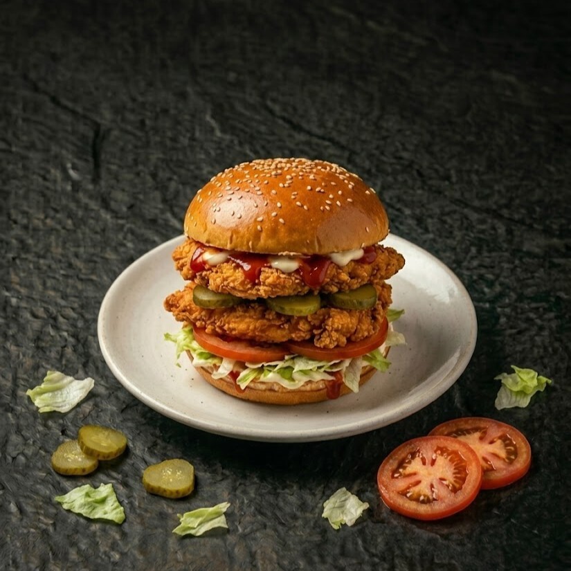Double Chicken Burger