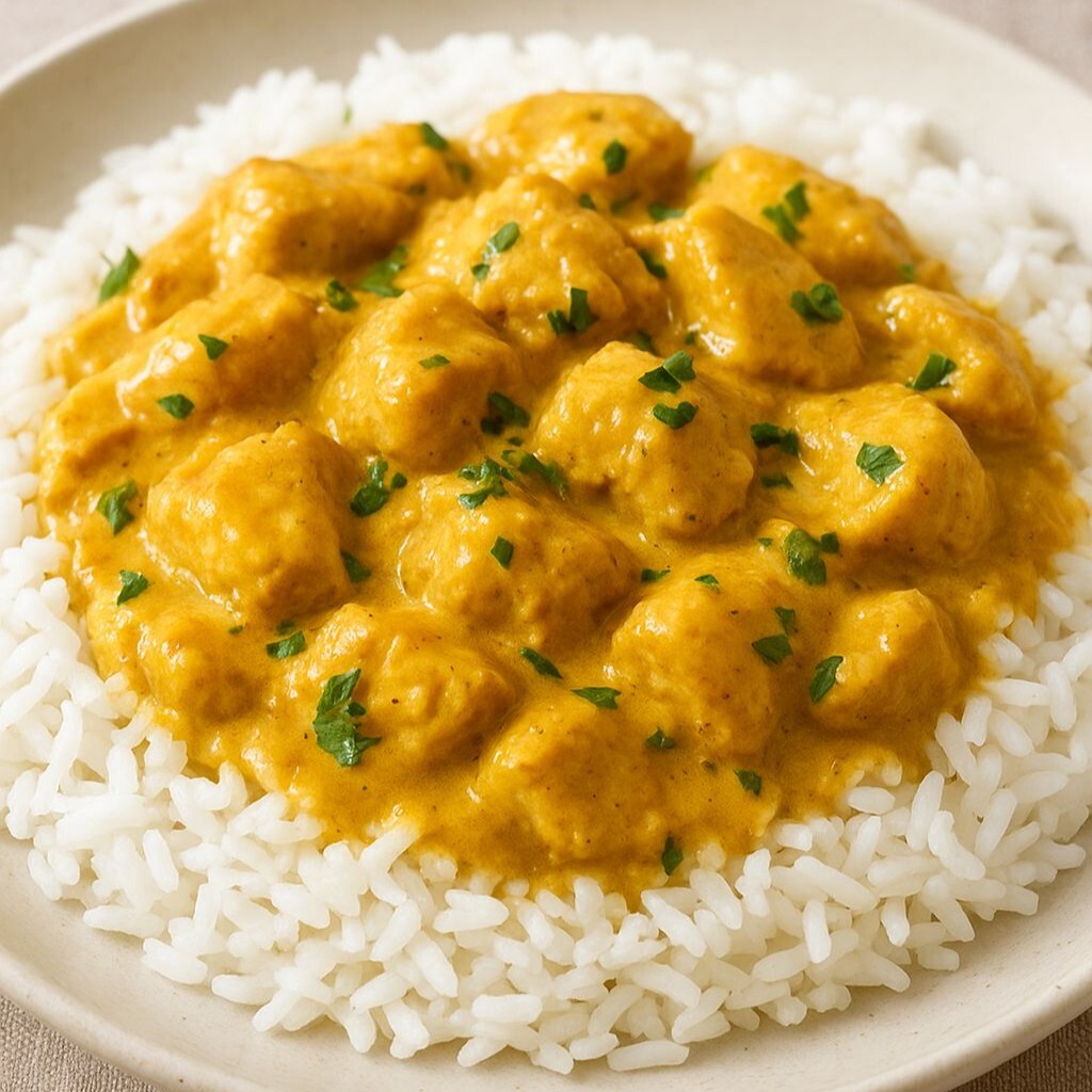 Double Köri Soslu Tavuk Pilav + 330 ml Coca-cola