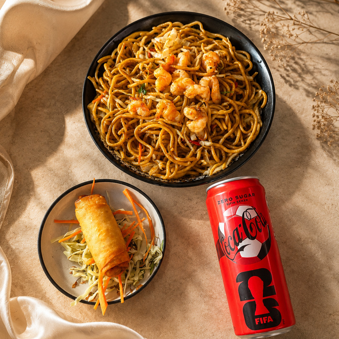Karidesli Noodle Menü