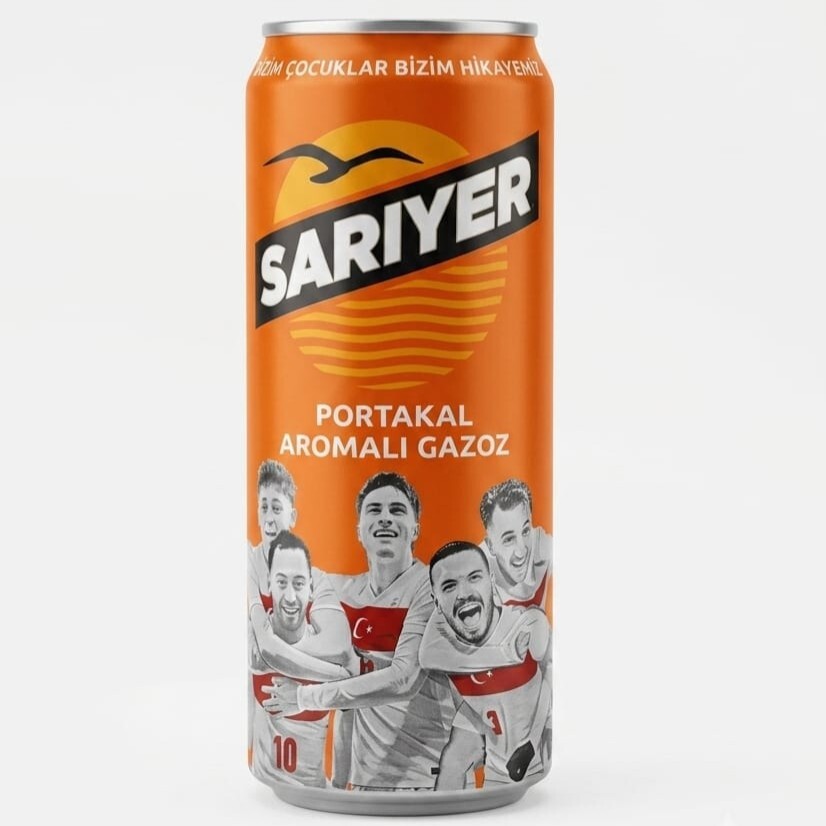 Sarıyer Portakal Aromalı Gazoz (330 Cl)