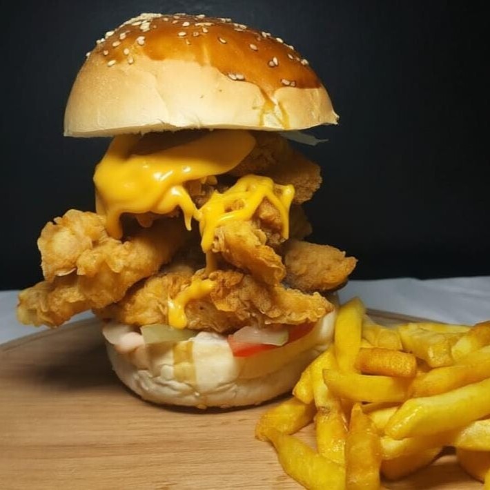 Crispy Cajun Çıtır Tavuk Burger (150 gr.)