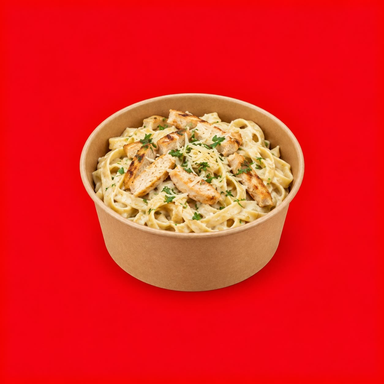 Kremalı Tavuklu Fettuccine Makarna