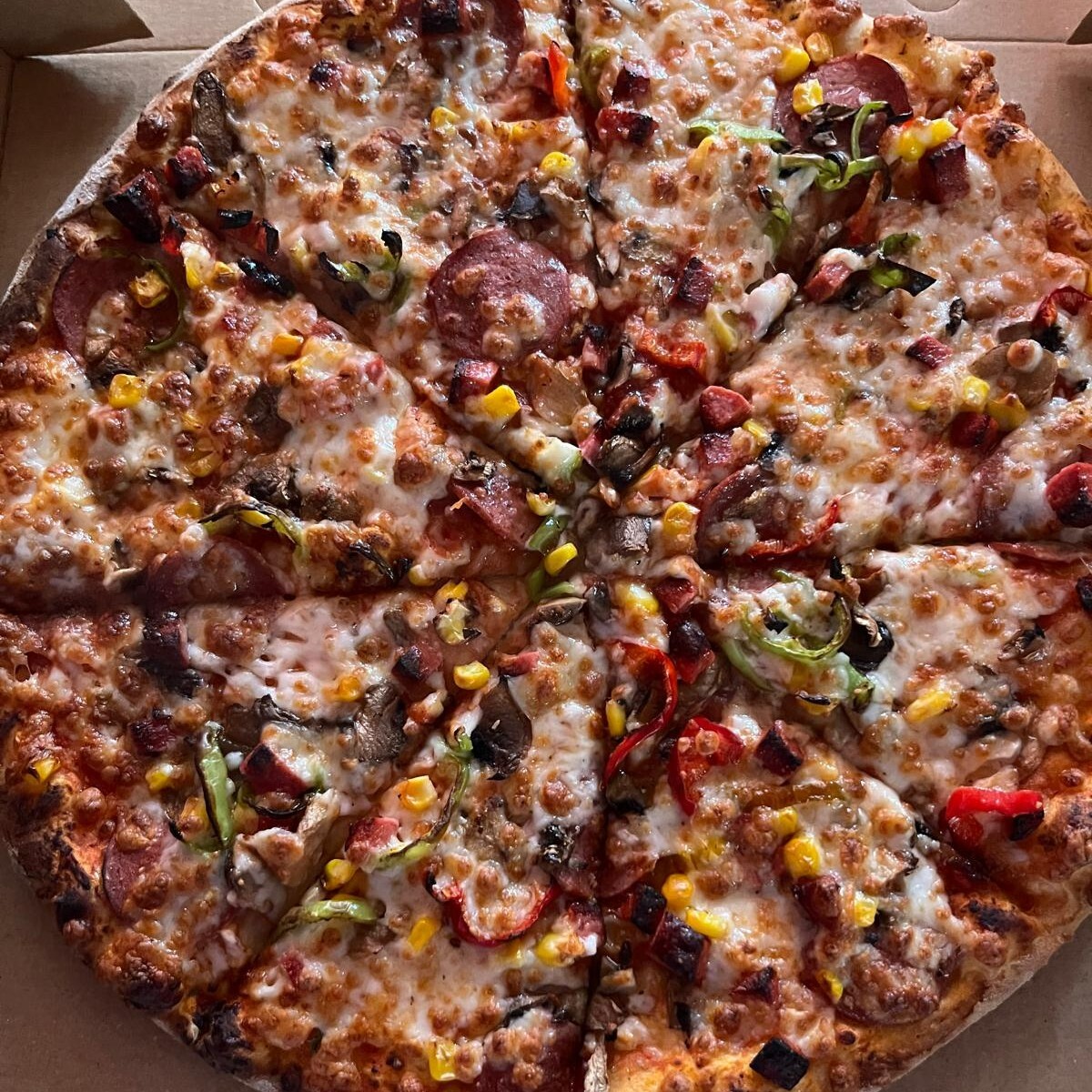 Bol Malzemeli Pizza (Orta Boy) + Coca Cola Doyuran Menü