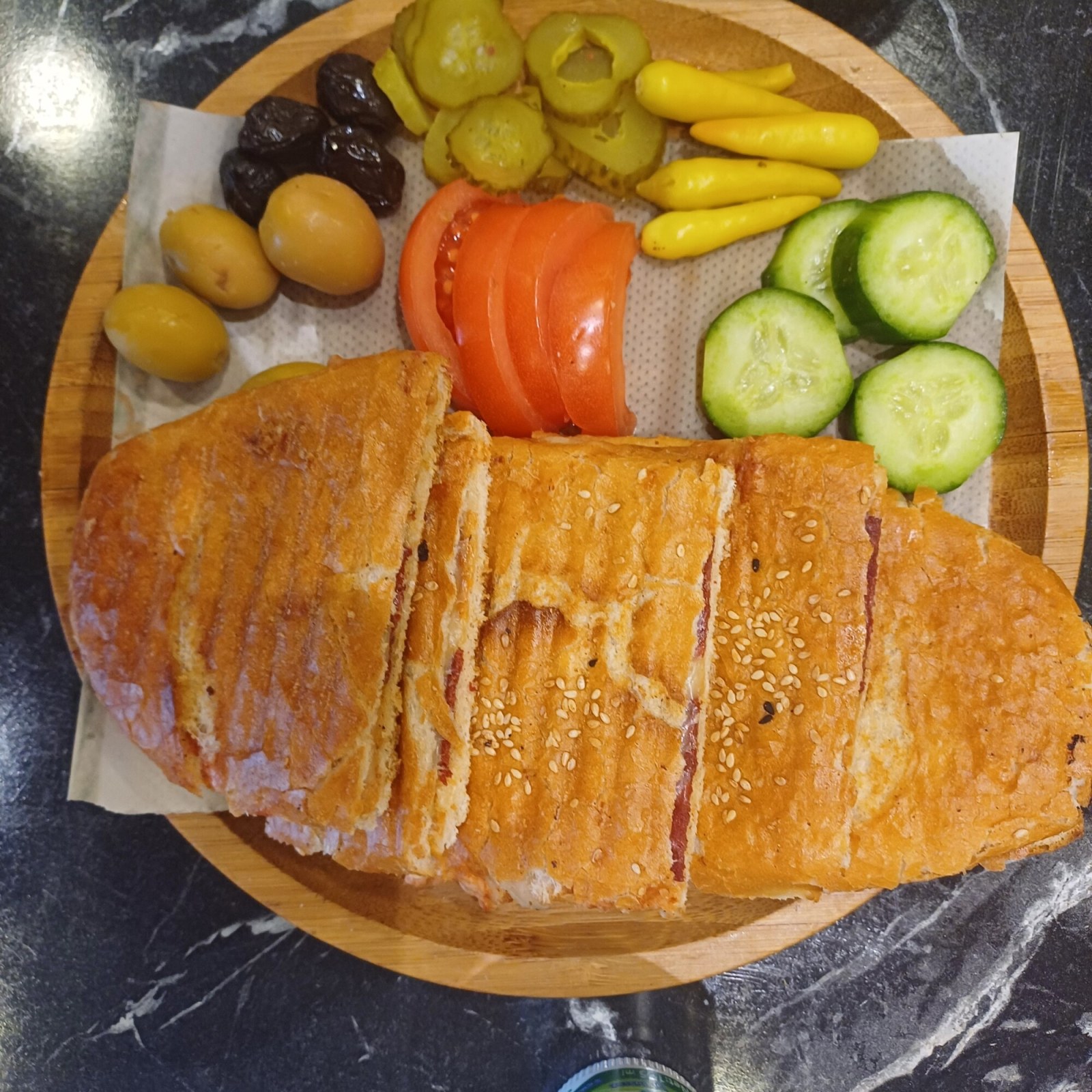 Tavuklu Kaşarlı Tost