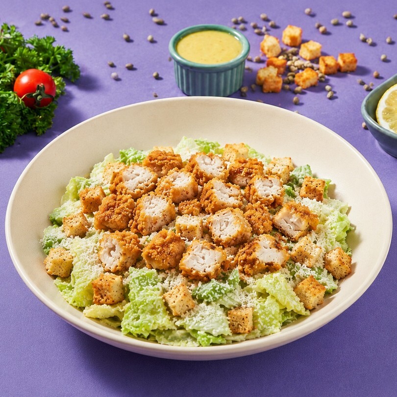 Çıtır Tavuk Sezar Soslu Salata