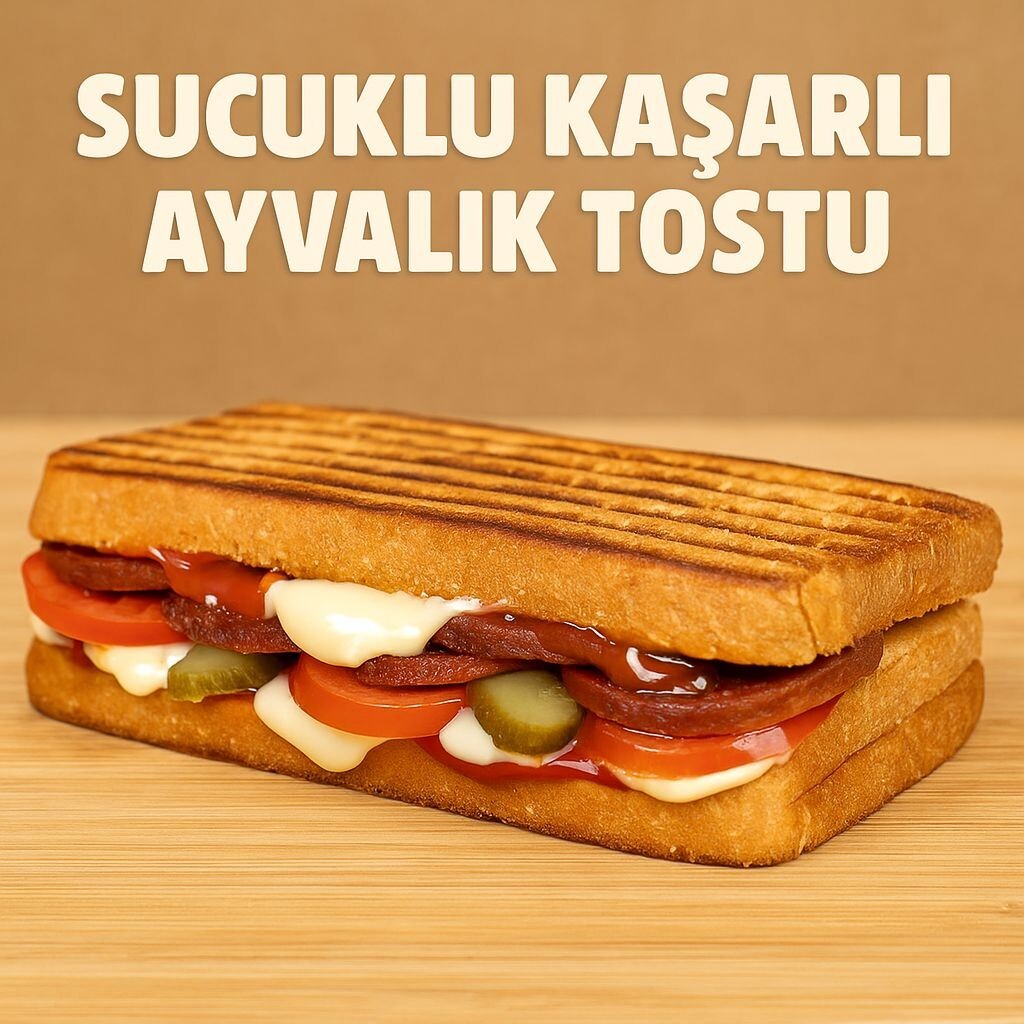 Sucuklu Kaşarlı Ayvalık Tostu