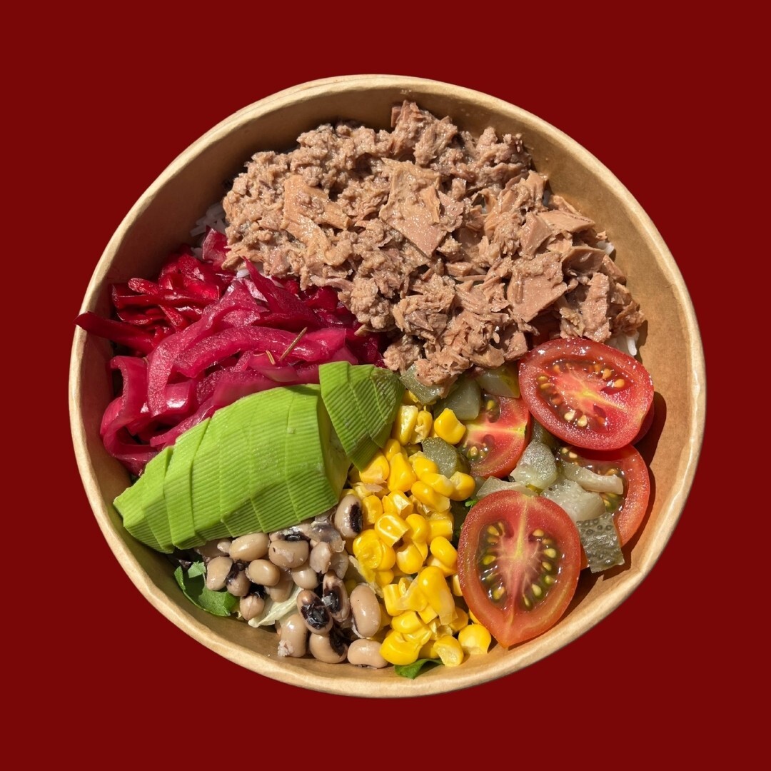 Ton Balıklı Bowl (597 Kcal, 39 gr protein, 70 gr karbonhidrat, 14 gr yağ)