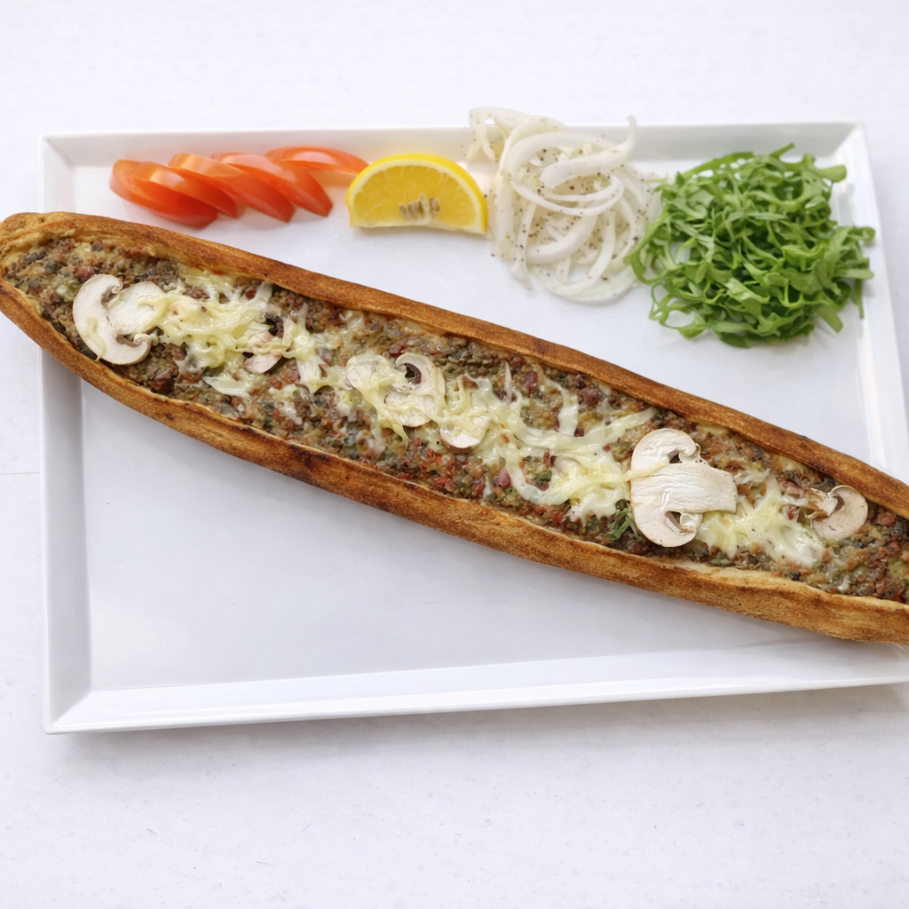 Kıymalı & Mantarlı & Kaşarlı Pide