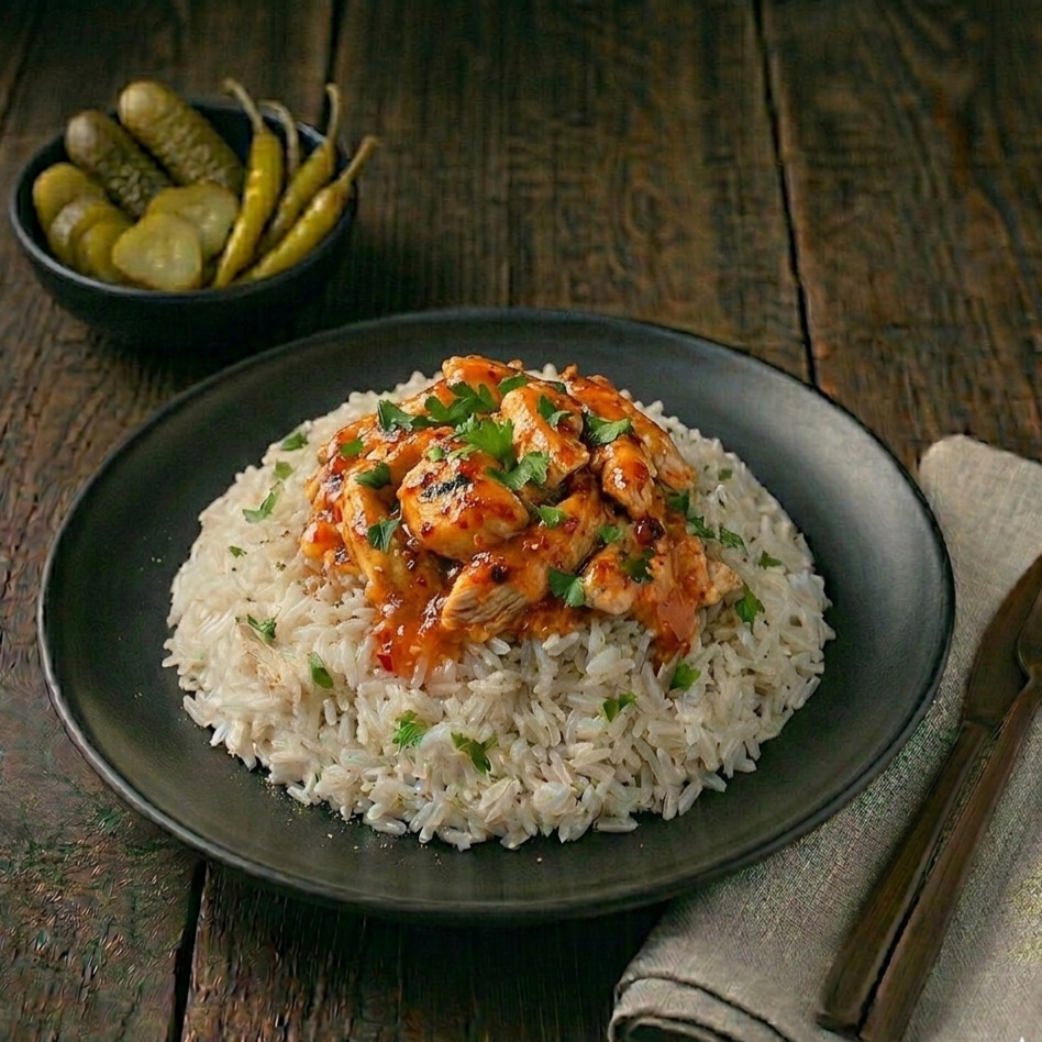 Pilavix Special Sweet Chili Soslu Tavuk Pilav
