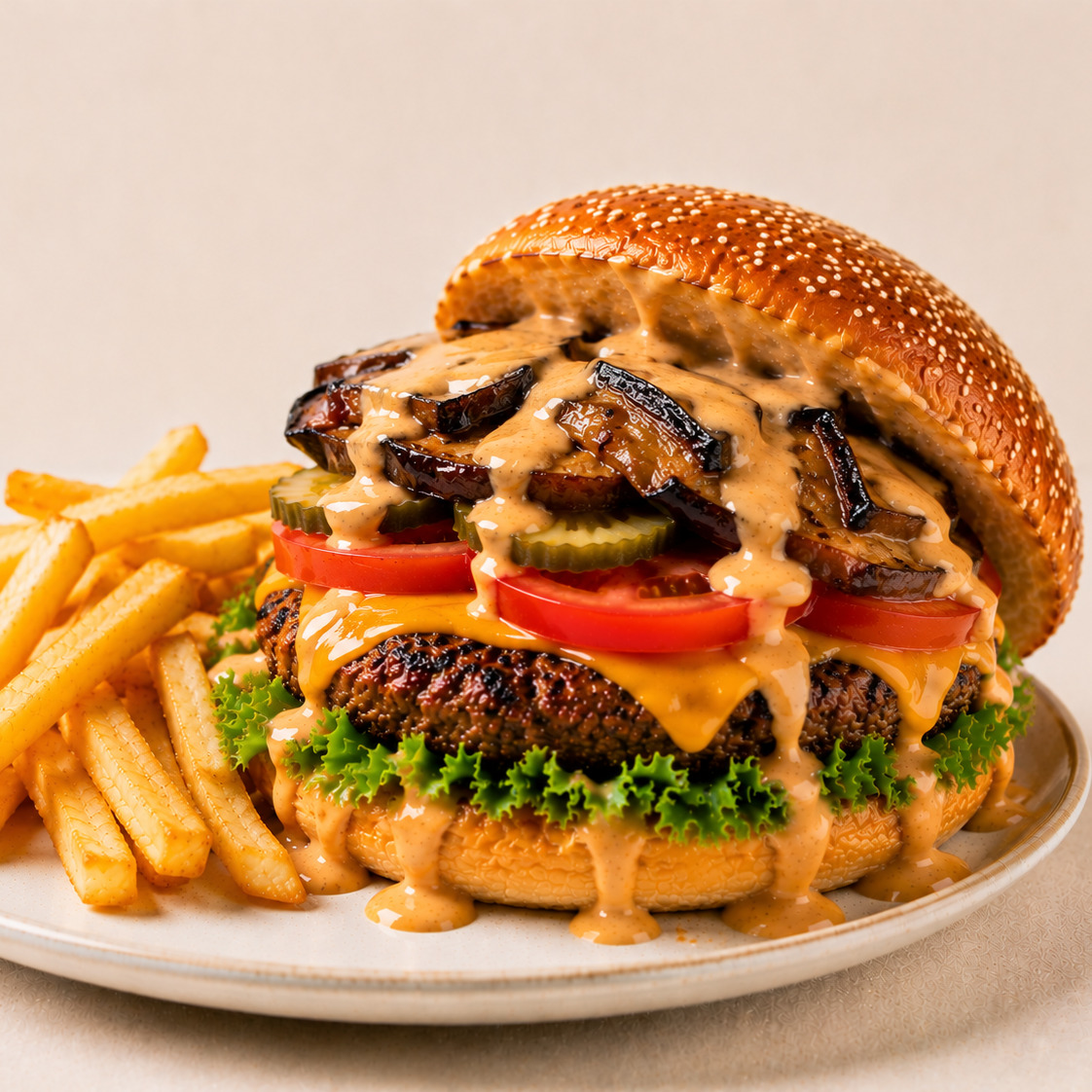 Köz Patlıcanlı Burger