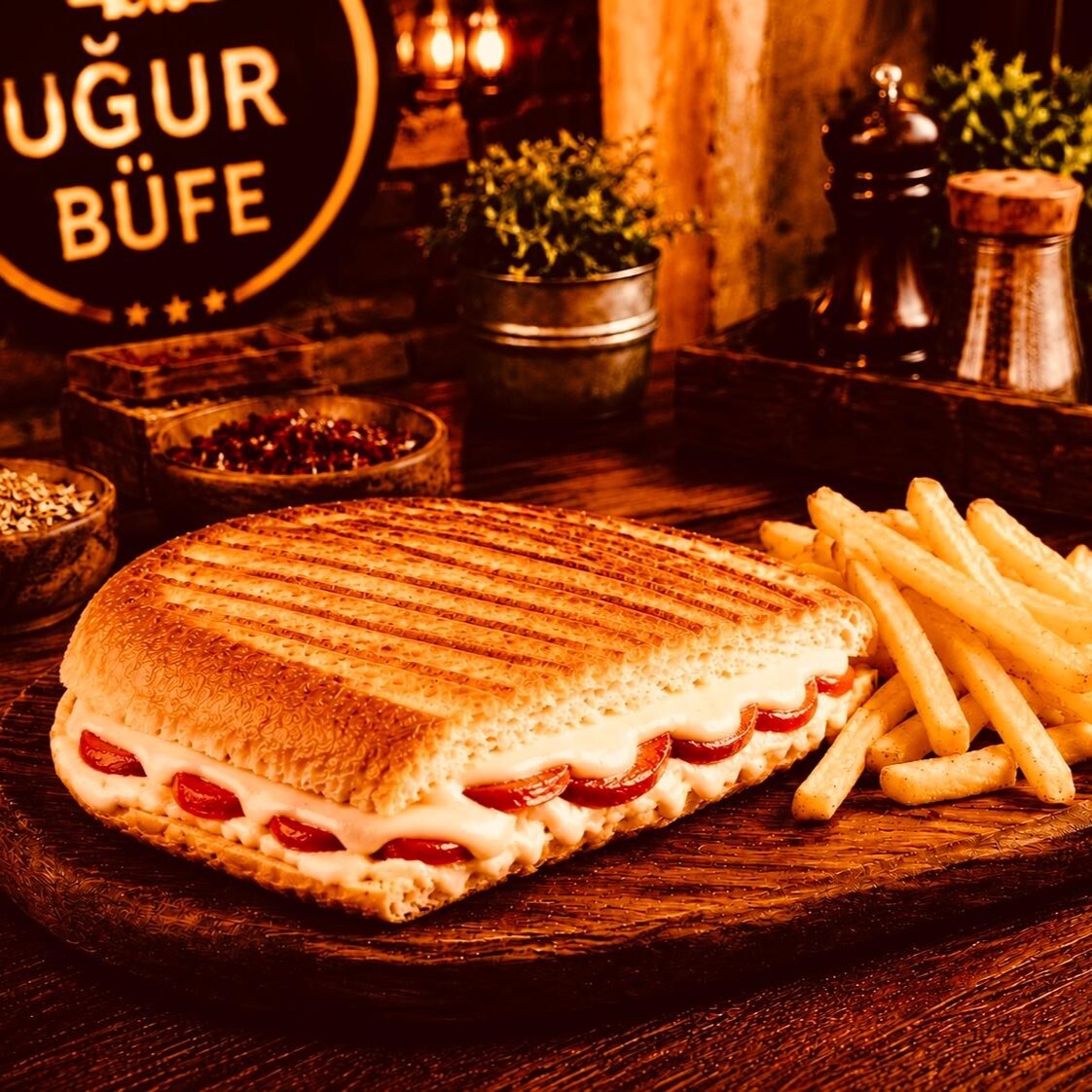 Kaşarlı Soslu Tost