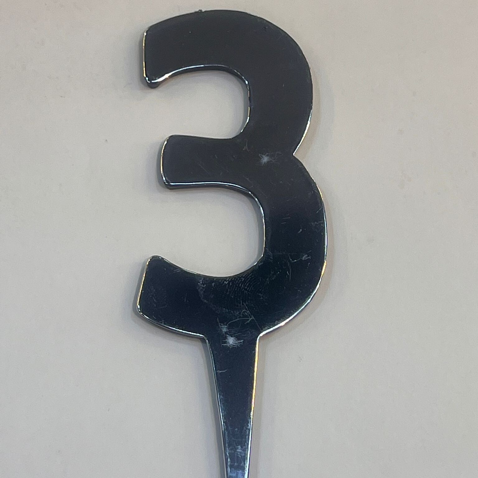 3 Numara Plastik Pasta Süsü