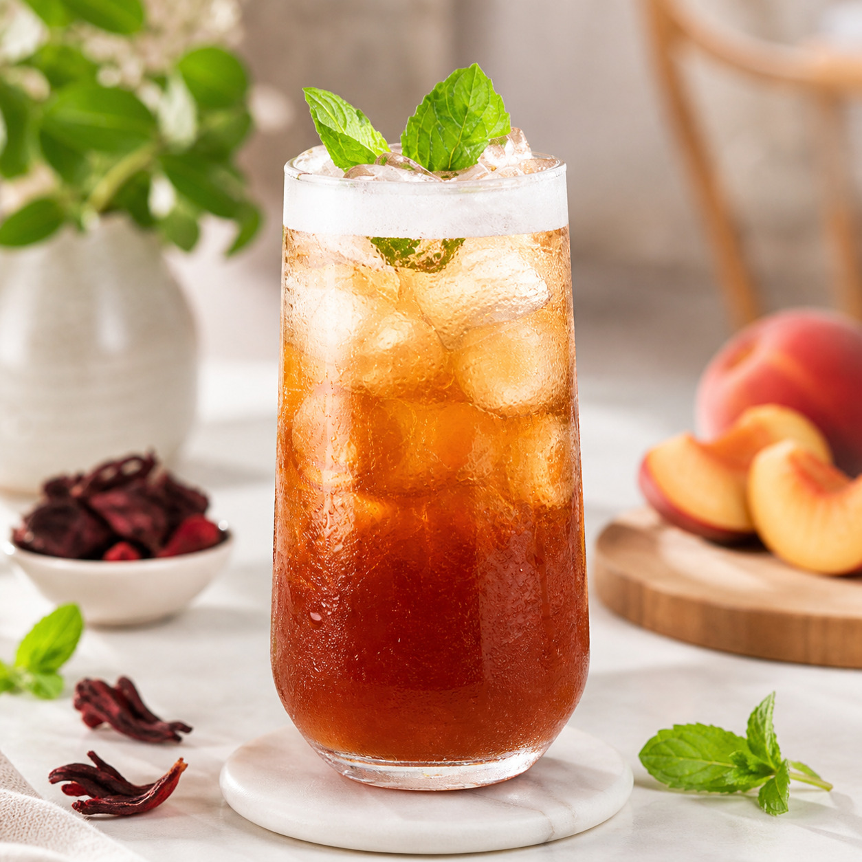 Hibiscus Peach Tea