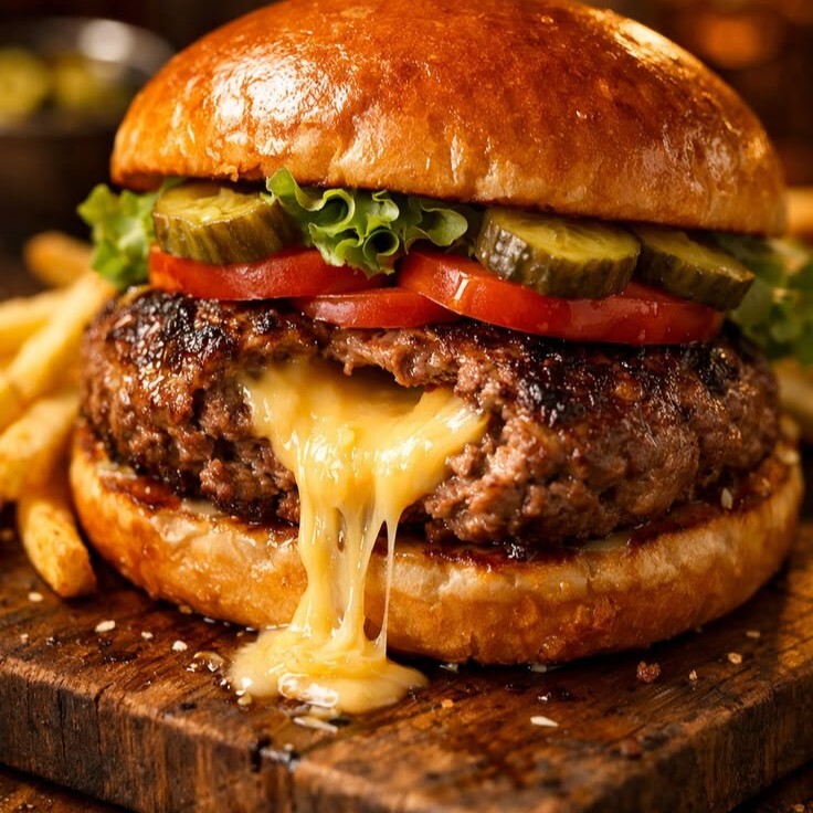 Collazione Cheese Filling Burger Menü