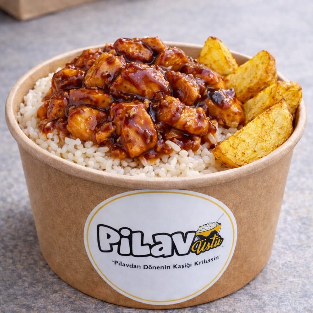 Pilav Üstü Barbekü Soslu Tavuk