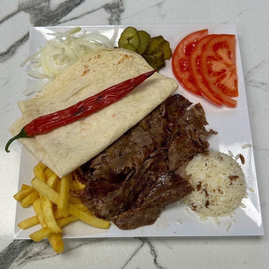 Pilav Üstü Yaprak Et Döner Servis ( 200 Gram )