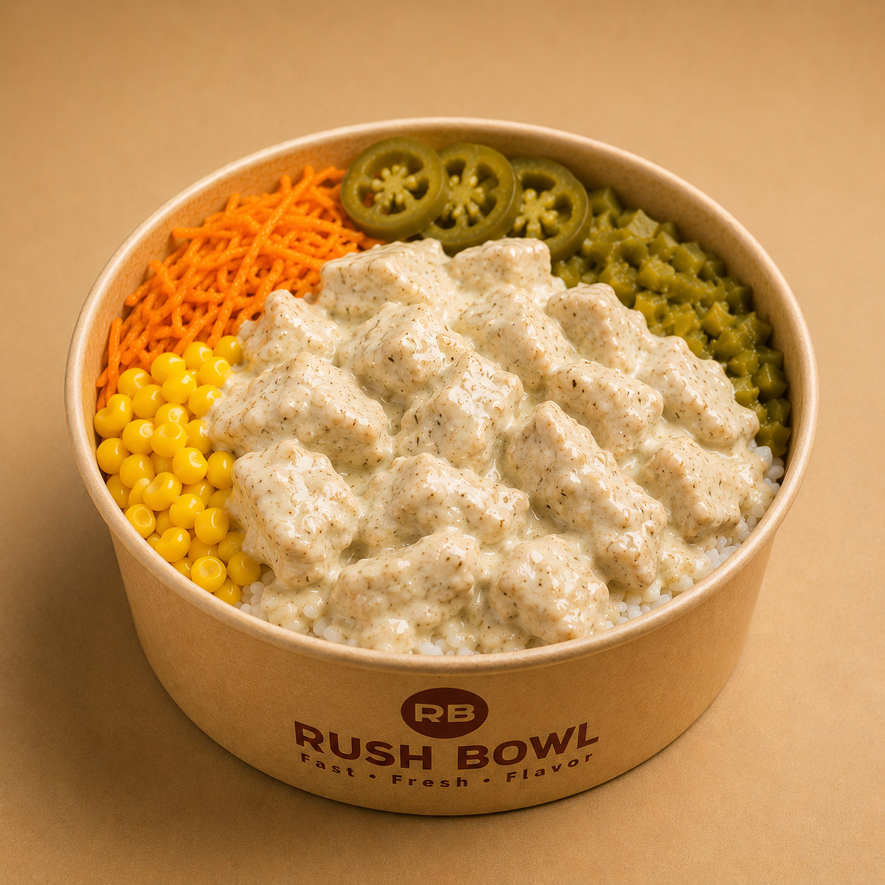 Kremalı Tavuk Bowl